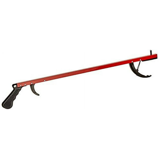 Medic Therapeutics 2-Pack Extra Long Reacher Grab Tool w/ Magnetic Tip. Lightweight with a strong grip and easy attachment to canes walkers and wheelchairs. Red