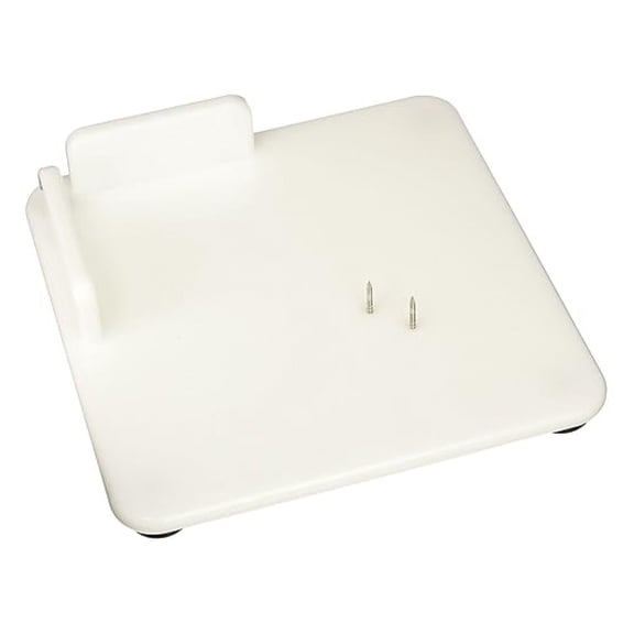 Sammons Preston Hi-D Paring Board, Single Handed Cutting Board with Aluminum for Peeling and Slicing, Suction Feet for Sticking to Counter, and Corner Guards Prevent Food Sliding, 8-1/2" Square