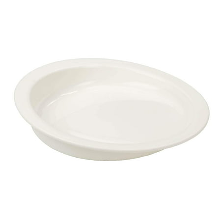 Sammons Preston Hi-Lo Scoop Plate, 9" Dish with Wall, Non-Slip, Adaptive Eating Aid