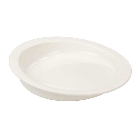 Sammons Preston Hi-Lo Scoop Plate, 9" Dish with Wall, Non-Slip, Adaptive Eating Aid