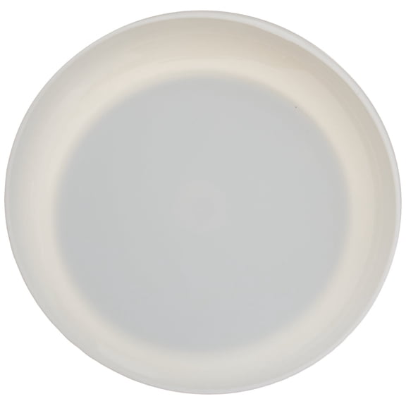 Sammons Preston Ivory Round Scoop Dish, 8" Non-Skid, Self-Feeding Aid