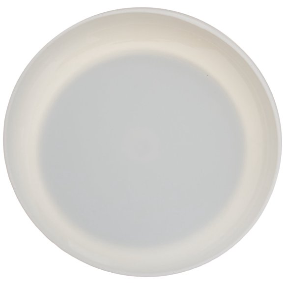 Sammons Preston Ivory Round Scoop Dish, 8" Non-Skid, Self-Feeding Aid
