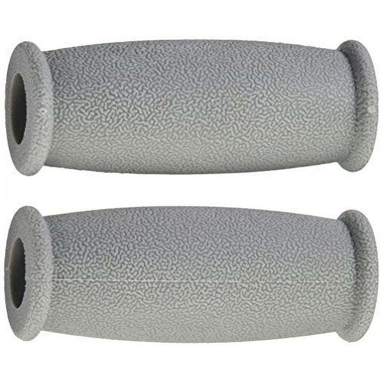 Underarm crutch handgrip, closed, gray, 1 pair Underarm crutch handgrip, closed, gray, 1 pair