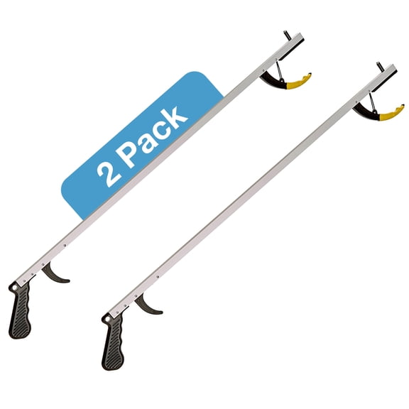 Sammons Preston Reacher, Standard 32", Grabber Reacher Tool, Lightweight Trash Picker Grabber & Garden Nabber, Aluminum Picker Up Tool & Reaching Claw, Portable Reaching Assist & Dressing Tool, 2 Pac