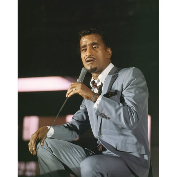 Sammy Davis Jr. Iconic Singing On Edge Of Stage 24X36 Classic Hollywood Poster
