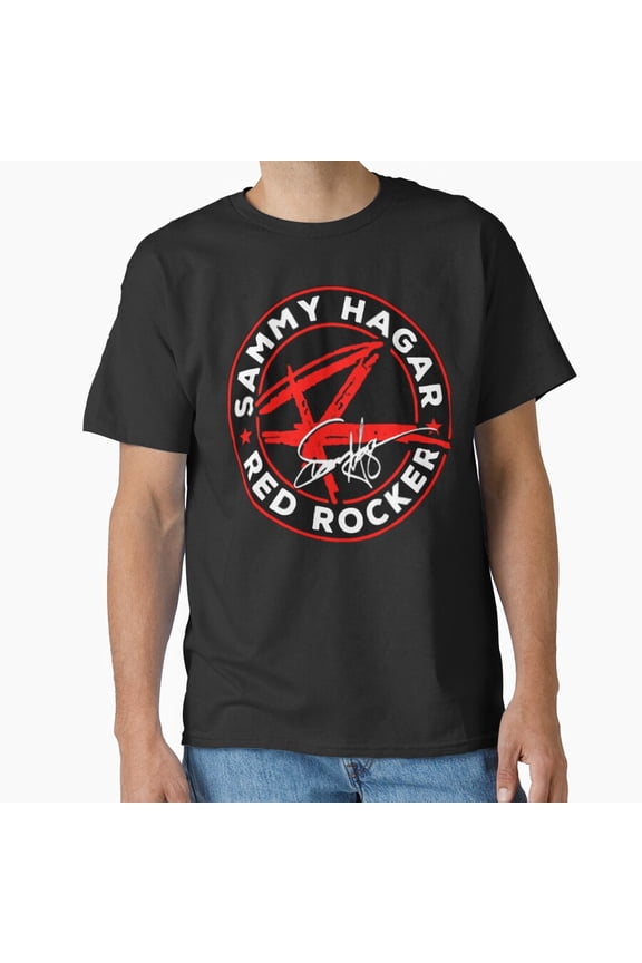 Sammy Hagar Rocker Red Rocker Heavy Metal Solo Vocalist Portrait T-Shirt