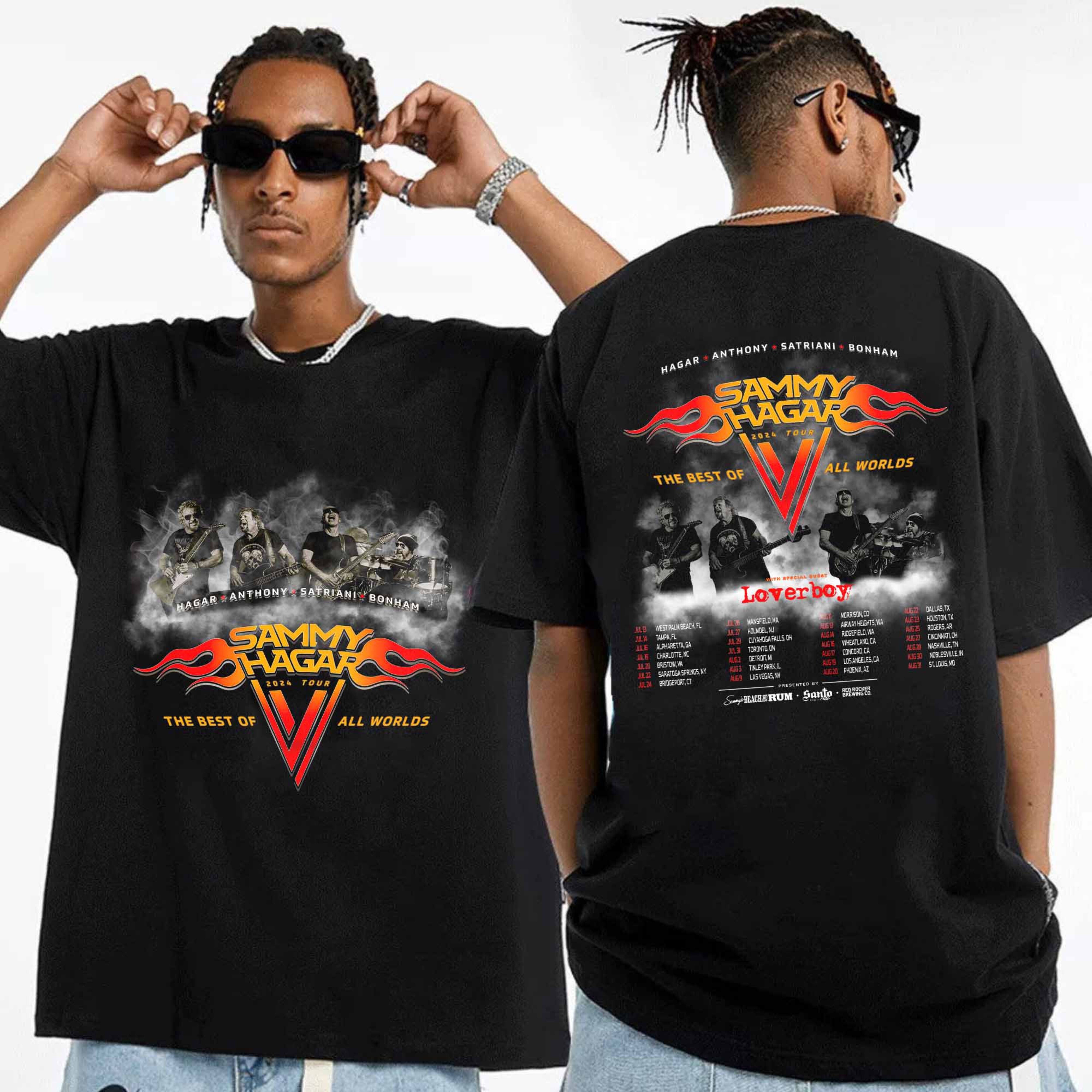 Sammy Hagar The Best Of All Worlds 2025 Tour Shirt, Sammy Hagar 2025