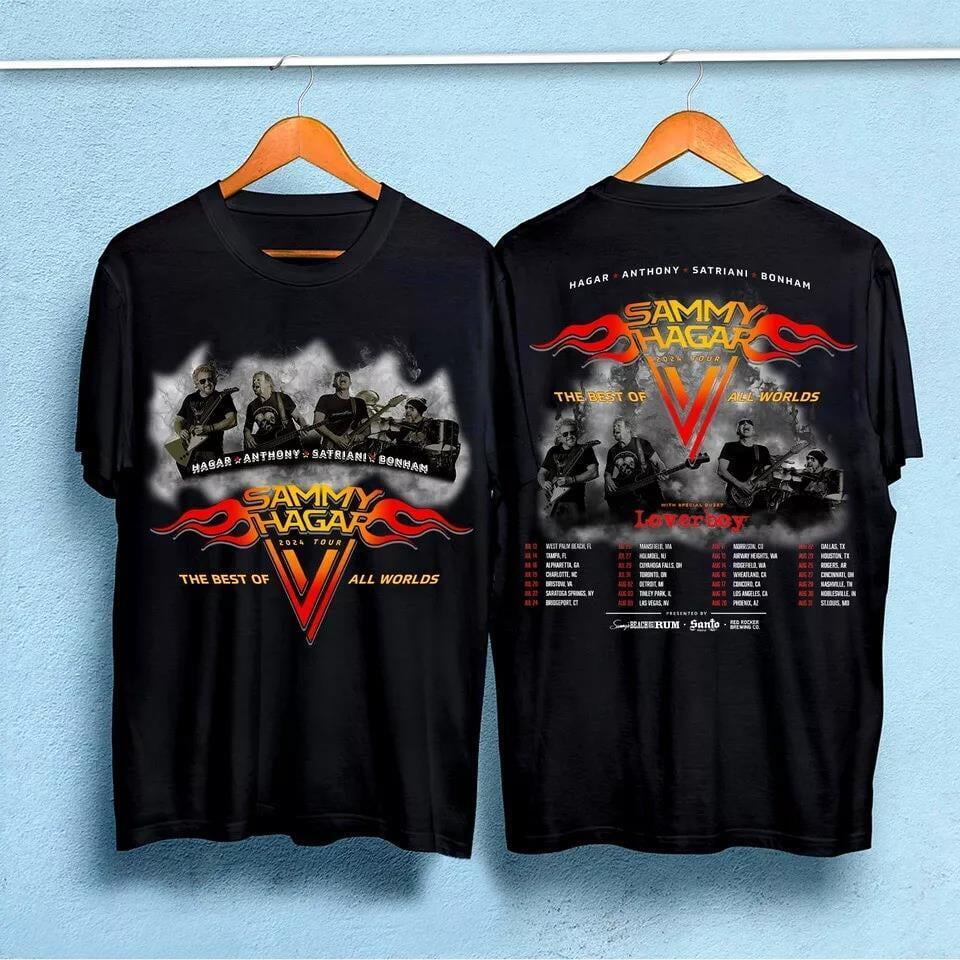 Sammy Hagar The Best of All Worlds 2025 Tour Shirt Cool new new Tshirt