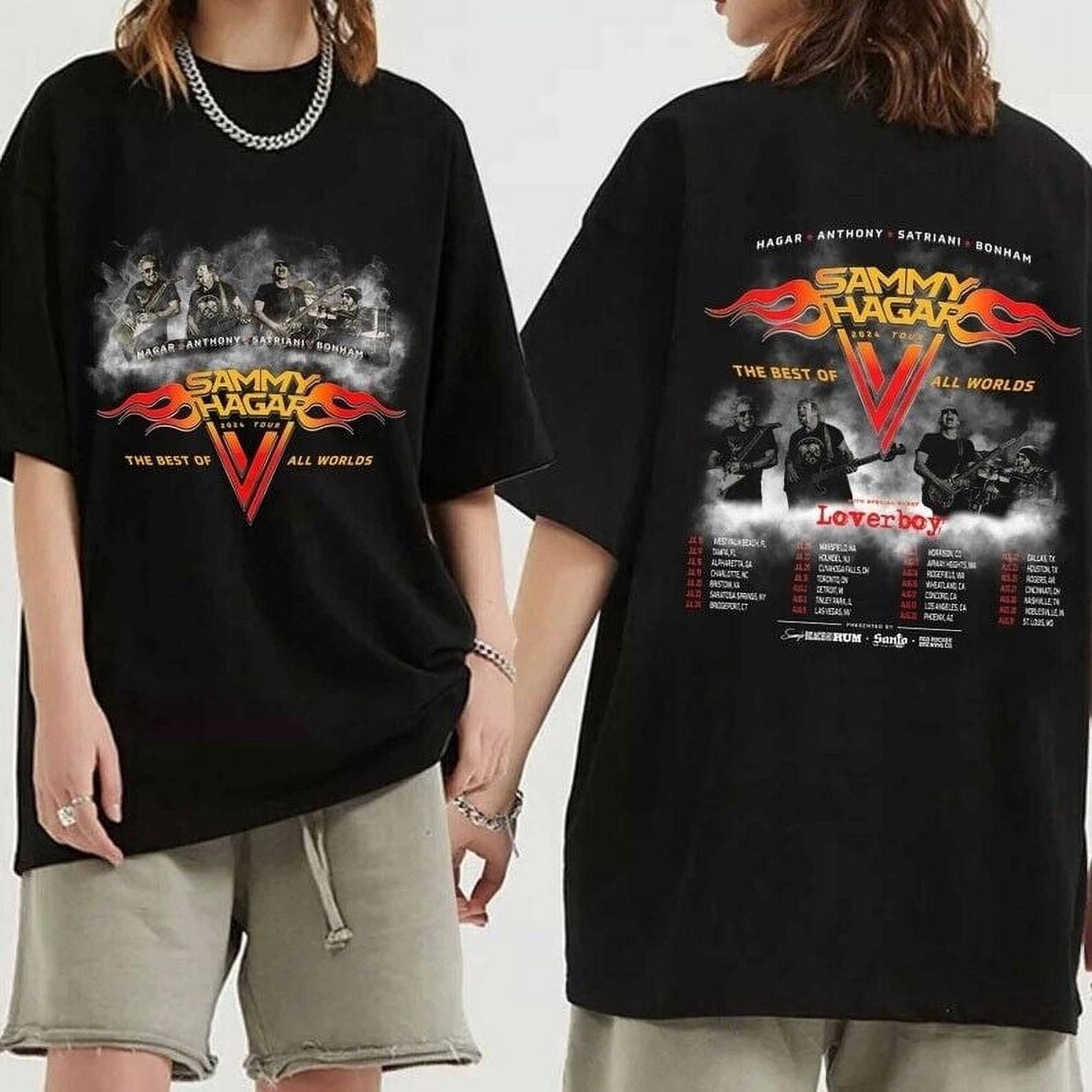 T-Shirt Sammy Hagar 100% Coton - Plusieurs Tailles (S à 3XL) - Neuf Avec étiquettes - Cadeau Fan