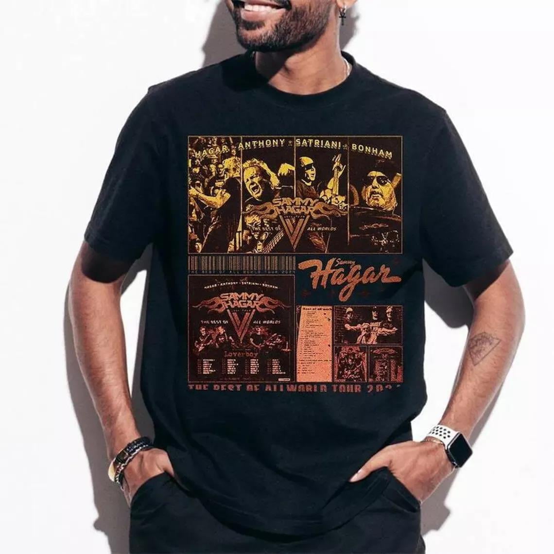 Sammy Hagar The Best of All Worlds 2024 Tour tShirt Sammy Hagar