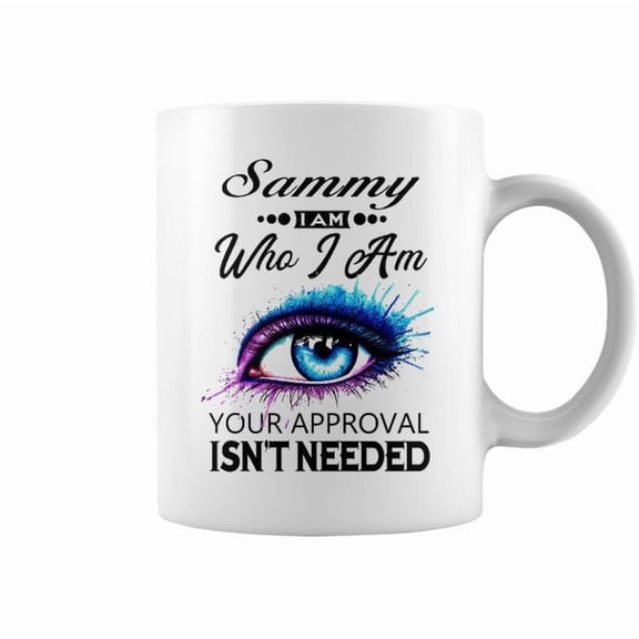 Sammy Name Gift Sammy I Am Who I Am Accent Mug