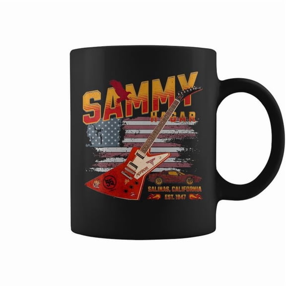 Sammy Red Guitar Rock Both Worlds Vh Tour Concert Coffee Mugs