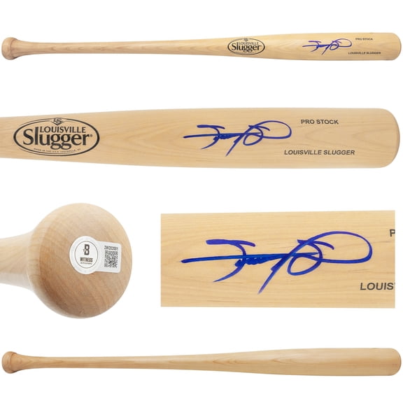 Sammy Sosa Autographed Blonde Louisville Slugger Pro Stock Baseball Bat Chicago Cubs Beckett BAS Witness 236675