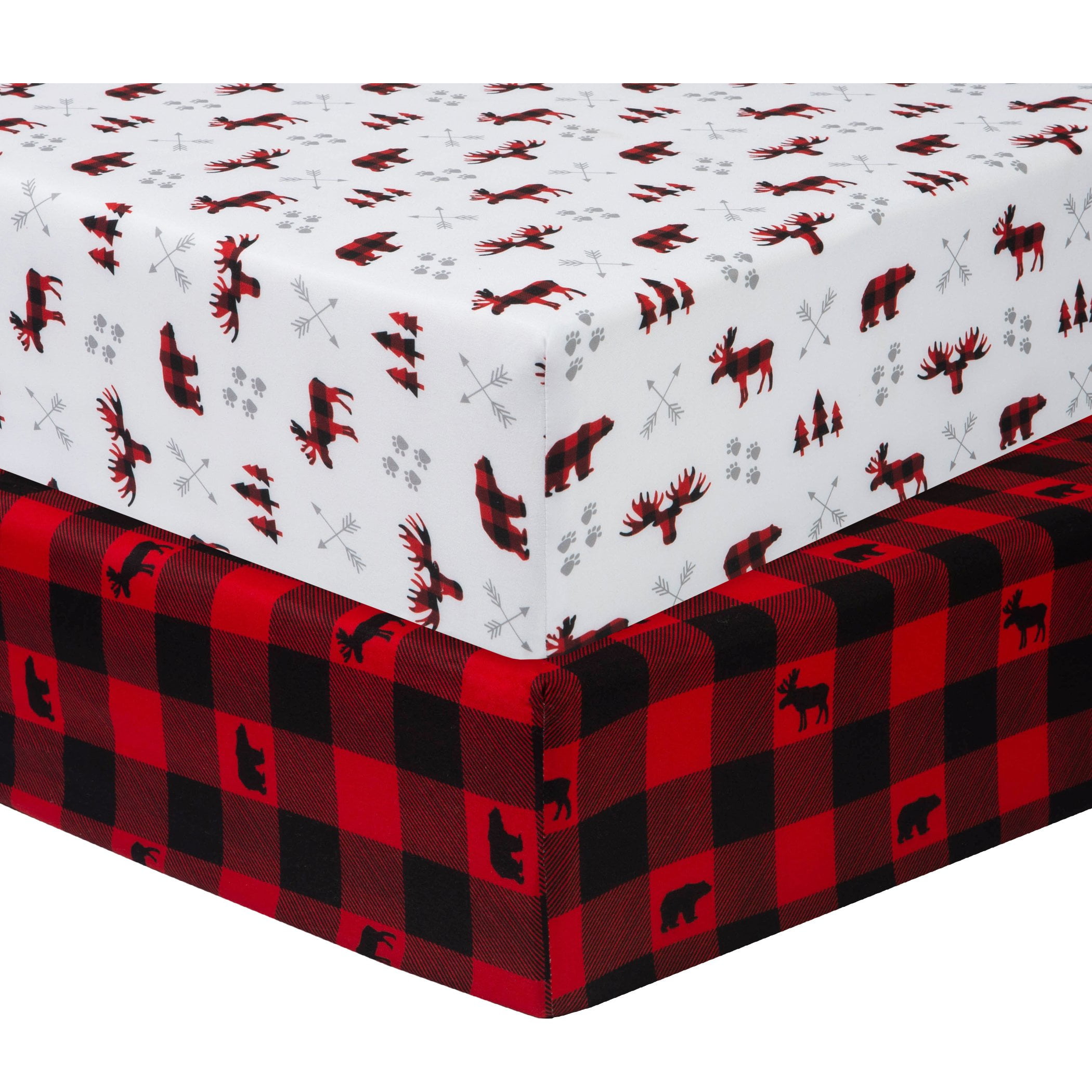 Flannel christmas store crib sheets