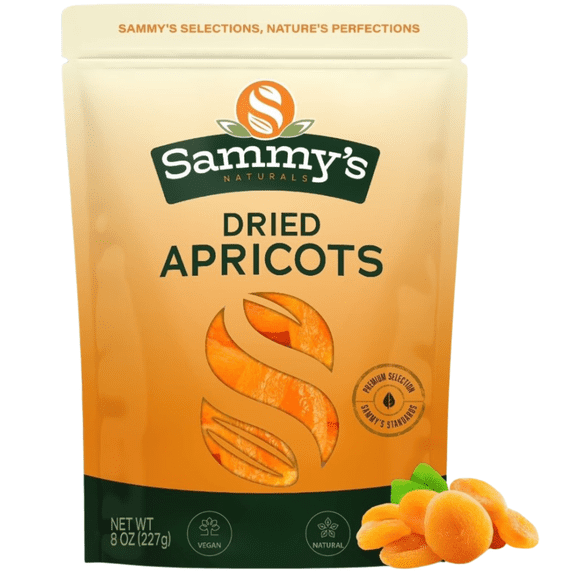 Sammy's Delicious Dried Apricots - Perfect Snack 8 oz