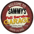 thumbnail image 1 of Sammy's Full Service Garage 12" Round Metal Sign Man Cave Décor 200120037225, 1 of 1
