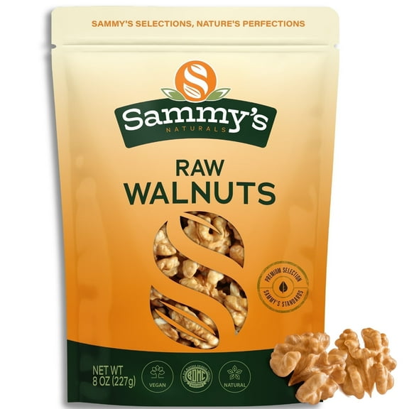 Sammy's Premium Walnuts - Perfect for Snacking and Baking - 8 oz