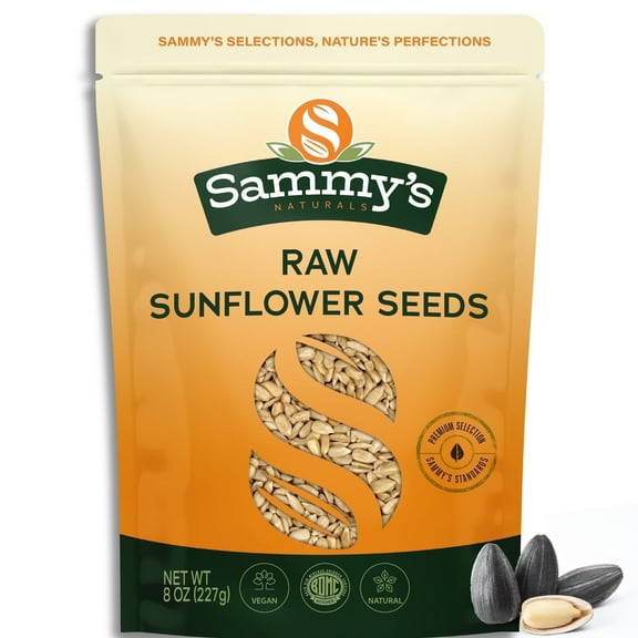 Sammy's Sunflower Seeds, Raw & Natural, Delicious Snack - 8 oz
