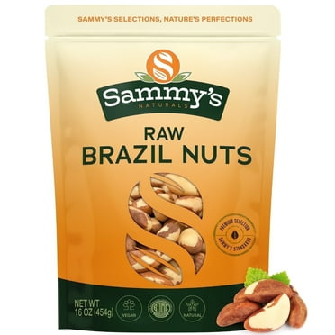 Sammys Raw Brazil Nuts - Rich Flavor Brazilian Nuts, 16 oz