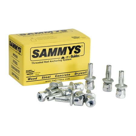 Sammys X-press Rod Anchor Super Screw with 3/8 in. Threaded Rod Fitting, for Metal Deck (Pkg.=25)