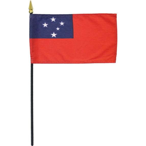 Samoa - 4"X6" Stick Flag