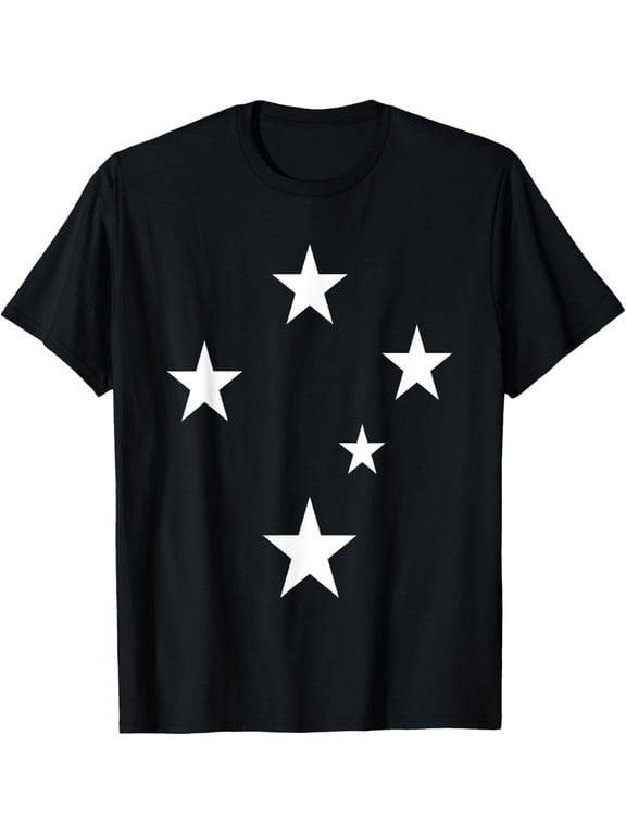 Samoa Flag Stars T-Shirt Oceania Polynesia Somoan TeeMen and women, Black T-shirt, size: Extra large
