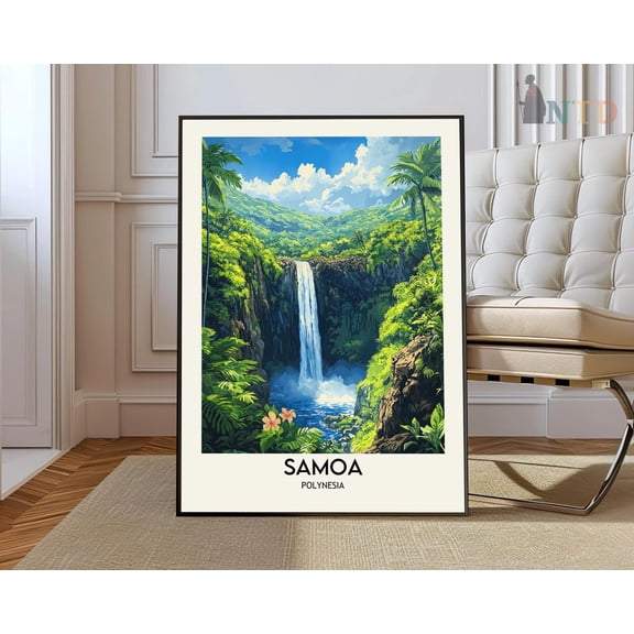 Samoa Pacific Islands Poster, Unframed Paper Poster 8x10in