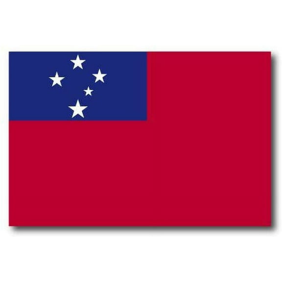 Samoa Samoan Flag Car Decal - 3" x 5"