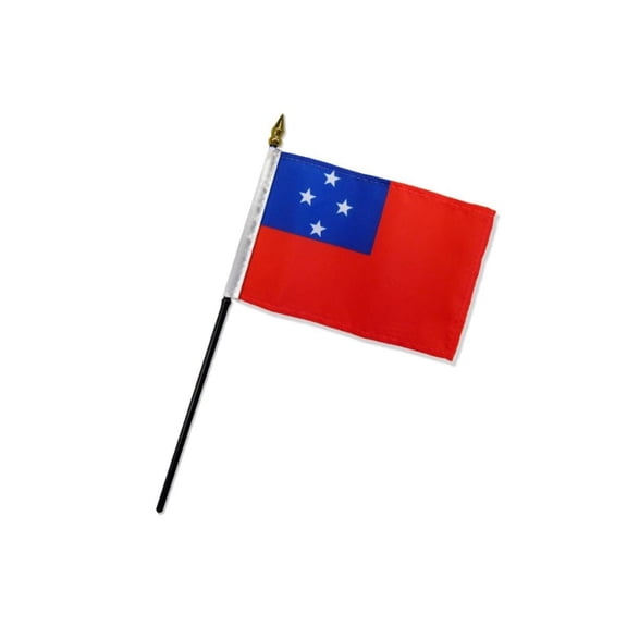 Samoa (Western) 4x6in Stick Flag