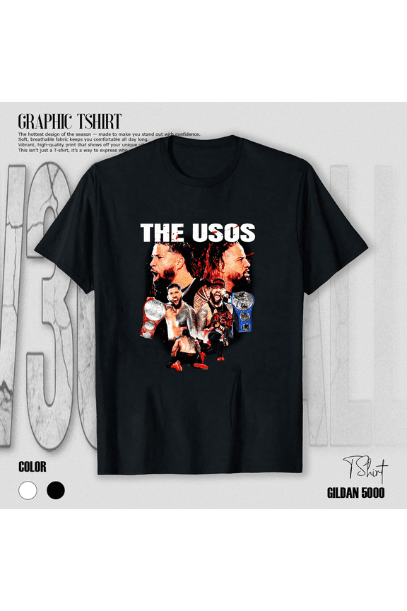 Samoan Tag Team Twin Wrestling Powerhouse Fan Unisex T-Shirt V60437, up to size 5XL