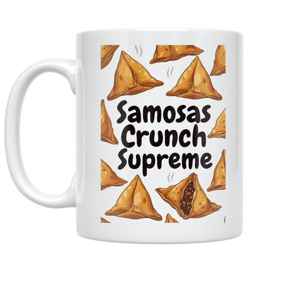 Samosas Crunch Supreme - Samosa Lover - 11 oz Ceramic Coffee Mug