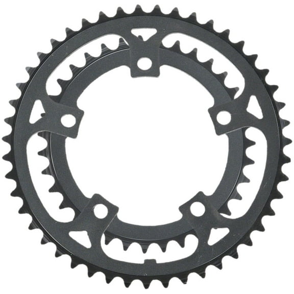 Samox 219AA Chainring Set - 46/34t, 110 BCD, Aluminum Rings, Black