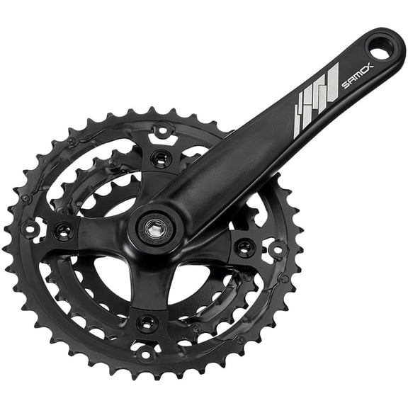 Samox AF26 Crankset - 175mm, 9-Speed, 44/32/22t, 104/64 BCD, JIS Square Taper Spindle Interface, Spindle Bolts Sold