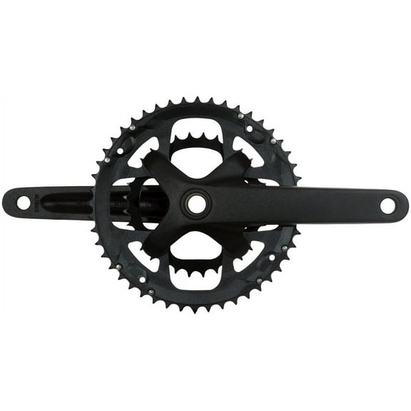 Samox G3 Crankset - 170mm, 10-11 Speed, 46/30t, 104/64bcd, 24mm Spindle, Black