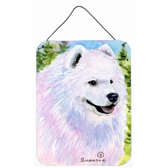 Samoyed Aluminium Metal Wall Or Door Hanging Prints