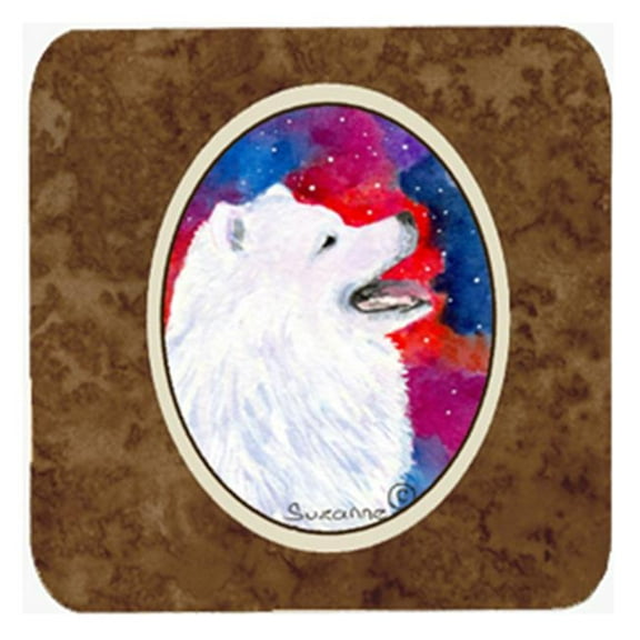 Samoyed Foam Coasters, Set - 4