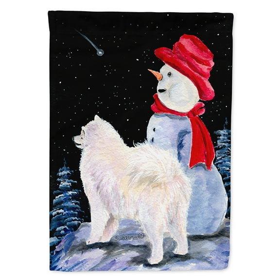 Samoyed Garden Flag