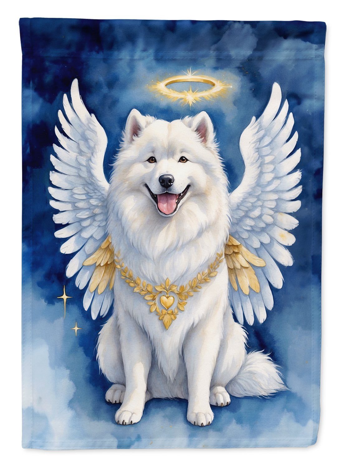 Samoyed My Angel House Flag 28 in x 40 in