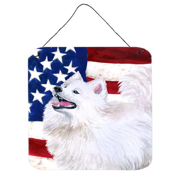 Samoyed Patriotic Wall or Door Hanging Prints