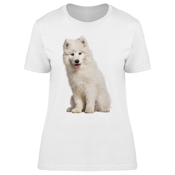 Samoyed Puppy T-Shirt Women -Image by Shutterstock, Female Medium