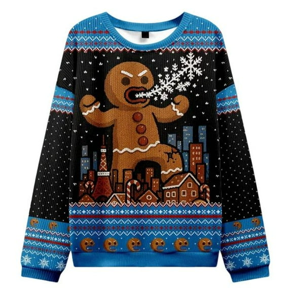 Gingerbread Monster Christmas Ugly Sweater
