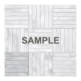 thumbnail image 1 of Sample - Aluminum Metallic Metal Basketweave Parquet Mosaic Tile Kitchen Wall Backsplash, 1 of 6