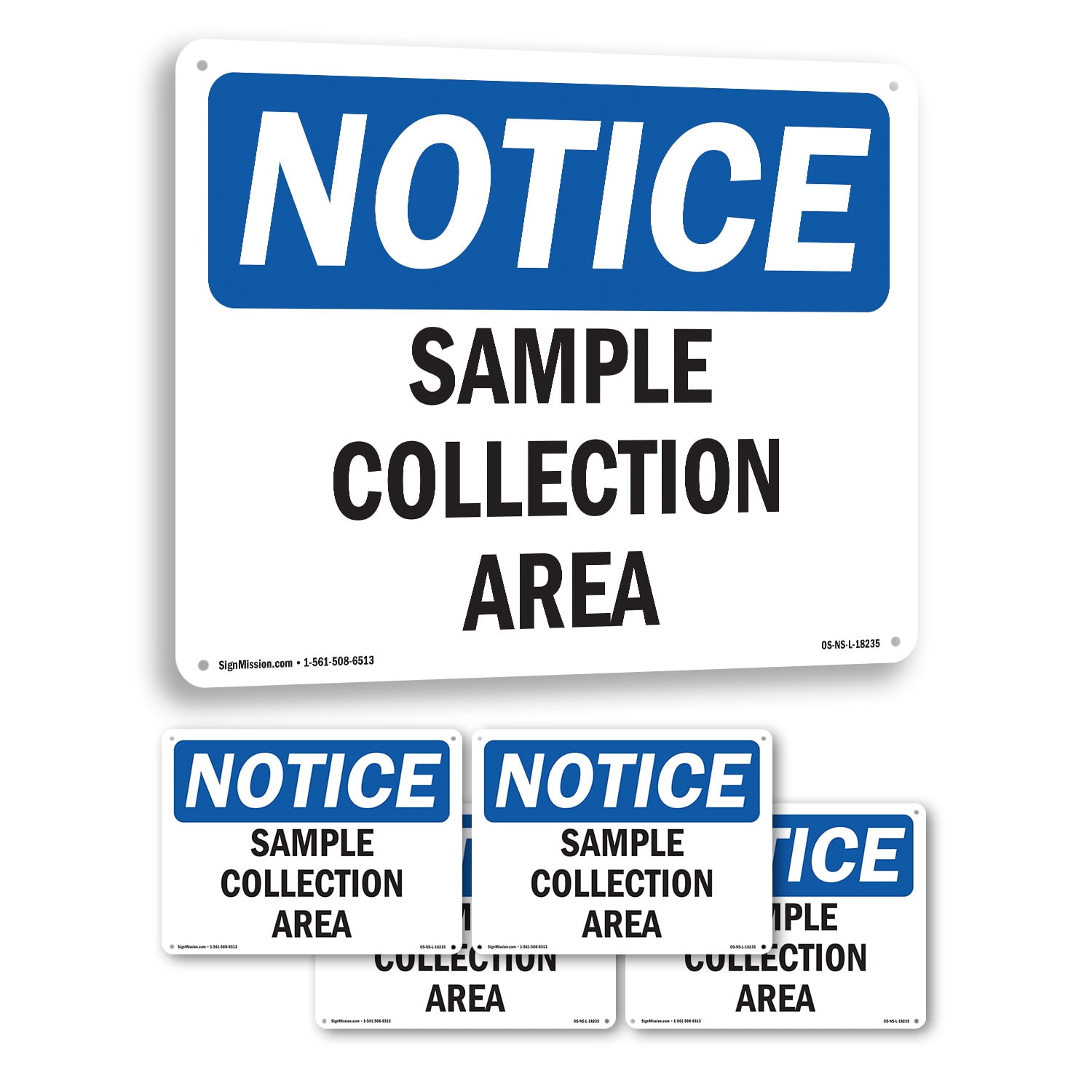 sample-collection-area-osha-notice-rigid-plastic-sign-24-inch-x-18-inch