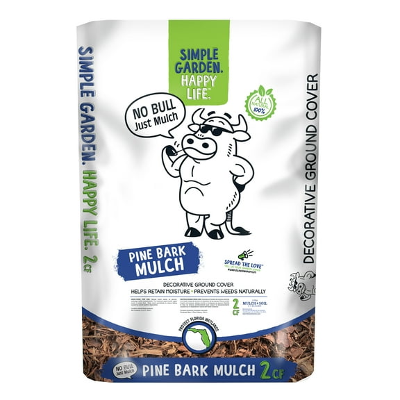 Sample Garden NPL Pine Bark Brown Mulch, 2 Cubic Foot.