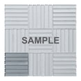 thumbnail image 1 of Sample - Gray Cold Spray Crystal Glass Gray Parquet Mosaic Tile Kitchen Wall Backsplash, 1 of 6