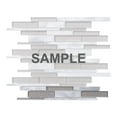 thumbnail image 1 of Sample - Taupe Gray Aluminum Metallic Metal Crystal Glass Textured Mosaic Tile Backsplash, 1 of 6
