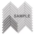thumbnail image 1 of Sample - Taupe Gray Cold Spray Crystal Glass Herringbone Mosaic Tile Kitchen Backsplash, 1 of 6