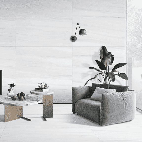 The Tile Life Dolomites White Matte Porcelain Tile 4x4 in Sample 1-Piece