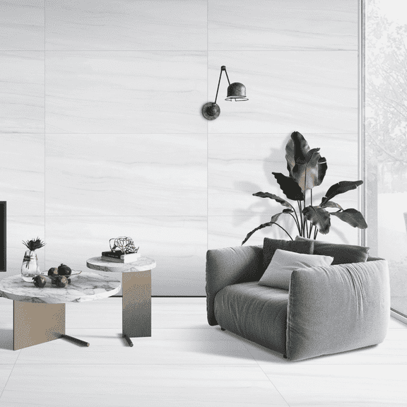 The Tile Life Dolomites White Matte Porcelain Tile 4x4 in Sample 1-Piece