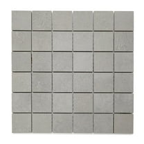 The Tile Life Element Concrete Gray Matte Porcelain Mosaic Floor & Wall Tile, 4 x 4 in, 1-Piece Sample